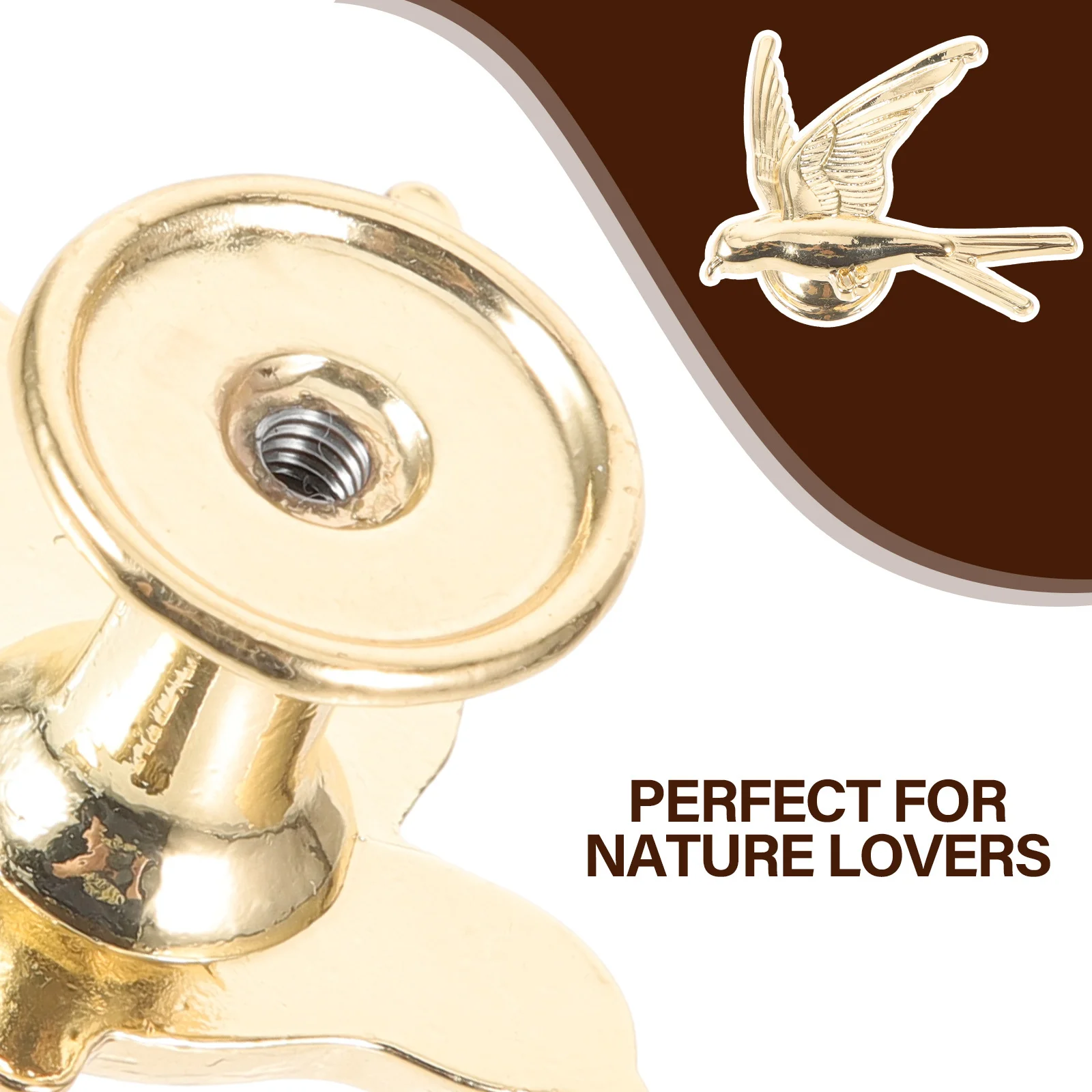 

2Pcs Cabinet Handles Bird Shaped Zinc Alloy Decorative Drawer Pulls for Nightstand Dresser Cabinet Knobs Metal Kitchen Hardware