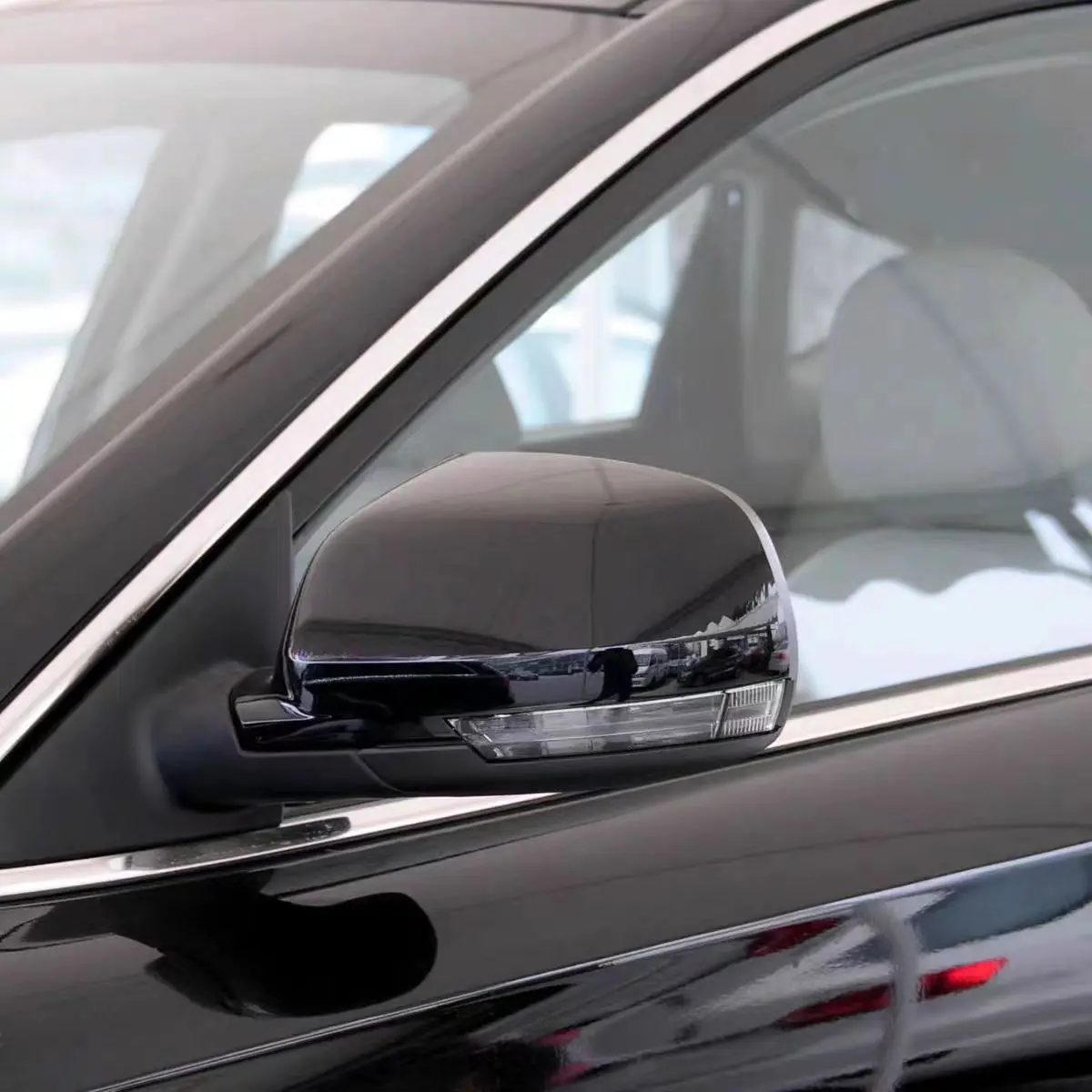 مجموعة مرآة الرؤية الخلفية الخارجية، مرآة الرؤية الخلفية 5 خطوط و8 خطوط أبيض/أسود/أحمر/رمادي/فضي لـ FAW Besturn X80 13-16 #2