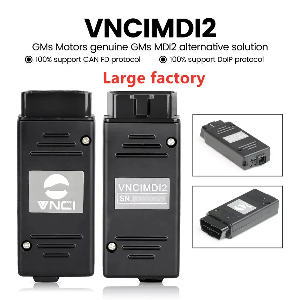 VNCI MDI2 Diagnostic Interface for GMs Support CAN FD/ DoIP Compatible with TLC, GDS2, DPS,Tech2win Offline Software