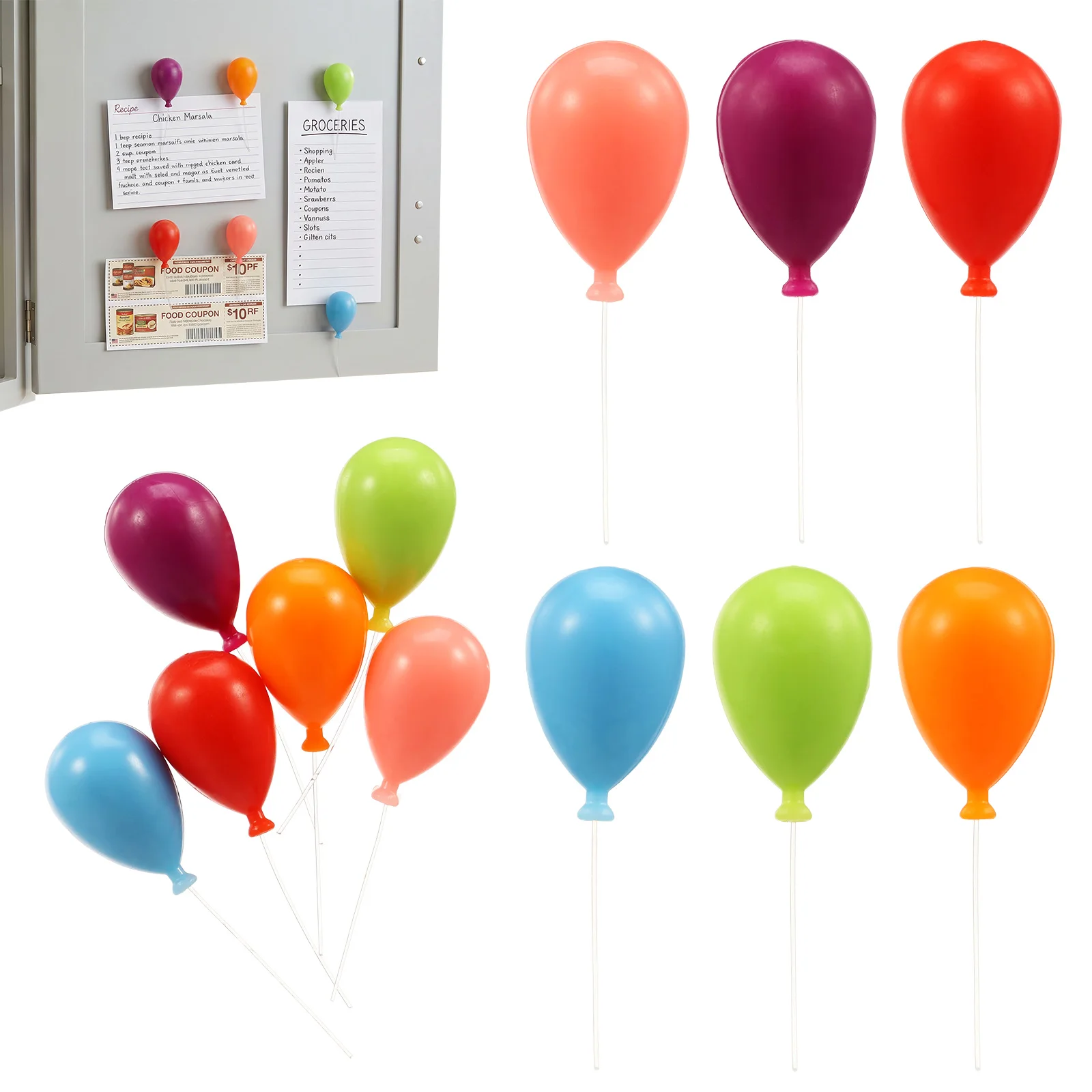 12 Stück Kühlschrankmagnete, Ballonpfeil-Kühlschrankmagnete, kreative, einzigartige Kühlschrankmagnete für Büro, Küche, Zuhause, Whiteboard