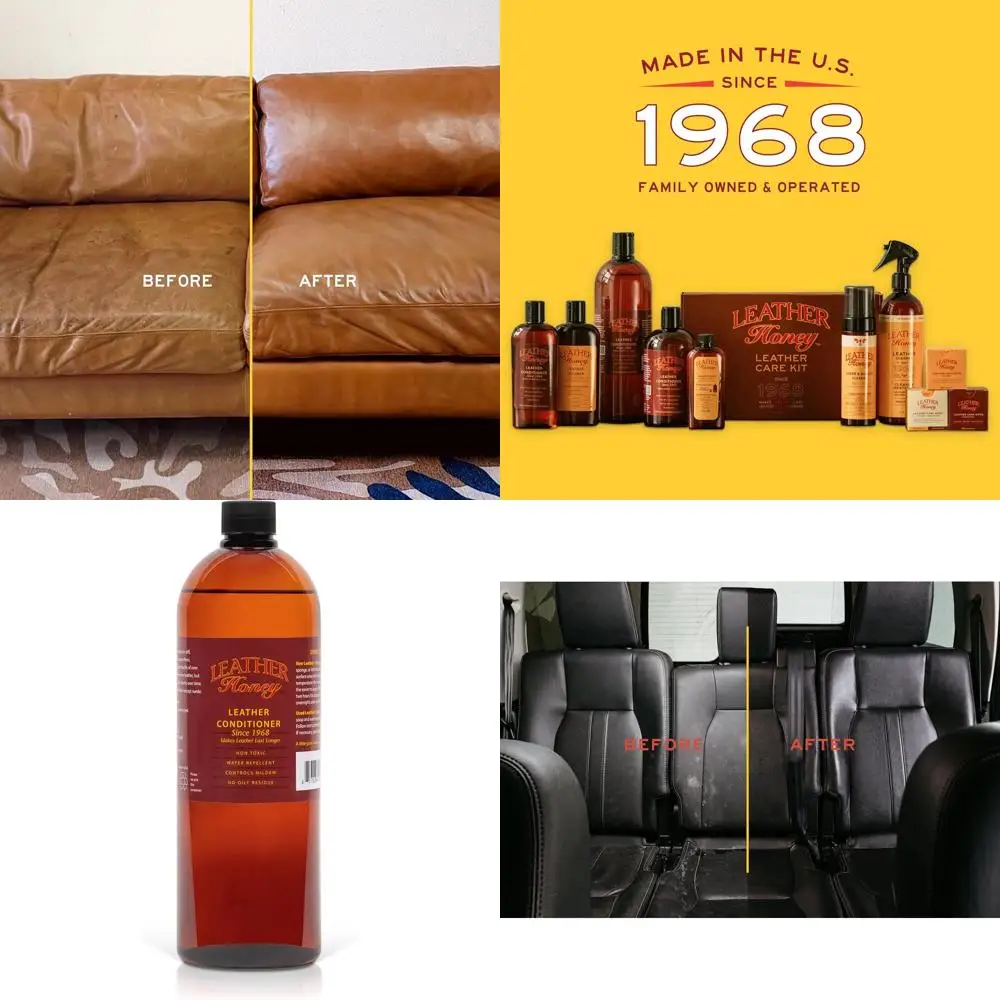

USA-Made Non-Toxic Leather Honey Conditioner: Revive & Shield Leather Goods Since 1968