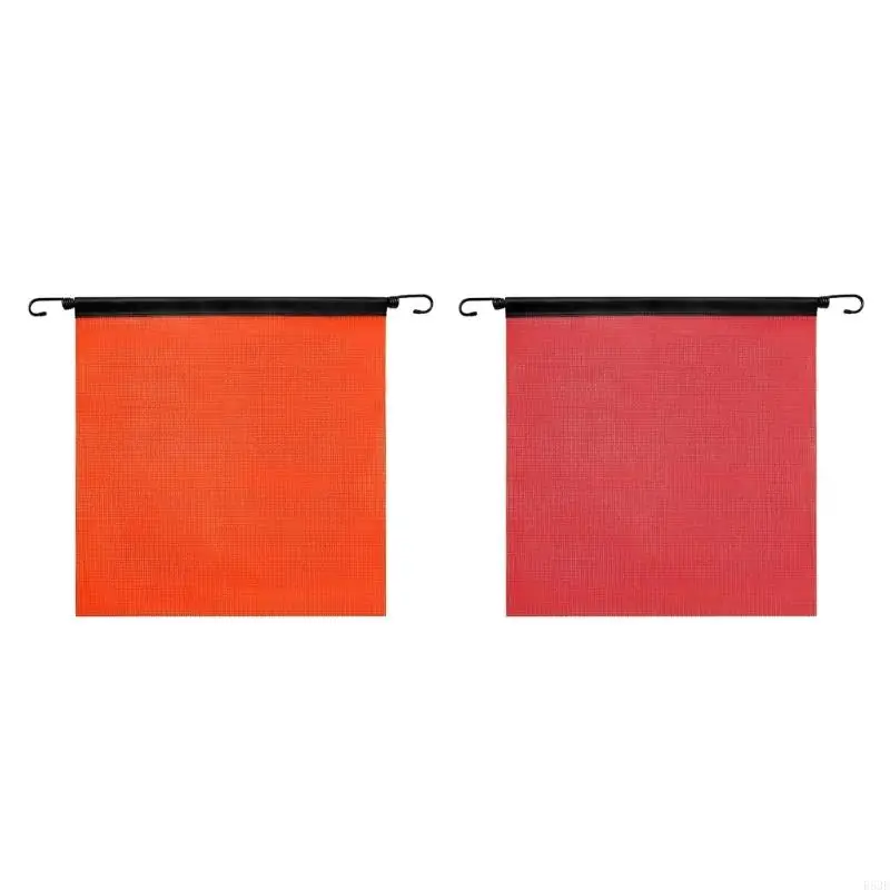 R53E Durability Meshes Warning Flags Reflective Boats Flags Weatherproofed Flags for Truck Safety and Construction Site