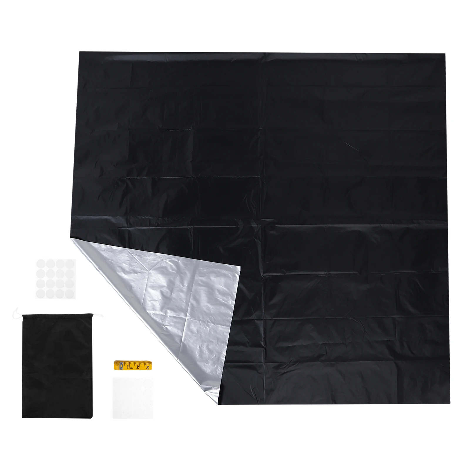 

Portable Blackout Curtains 145x300cm Bedroom Dorm Travel Light Blocking Shades DIY Cut Nursery Office Window Coverings