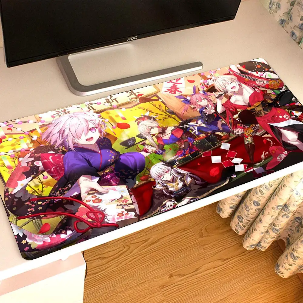 Large Gaming Mouse Pad Anime FGO Destino, Grande Ordem Desk Accessories PC Mouse Pad Mouse Japan Anime Gaming Non-Slip Pad