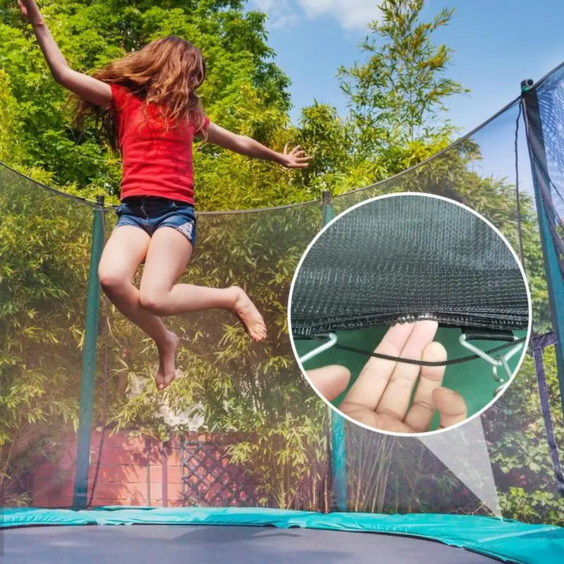 

Woven Mesh Trampoline Netting Rope Trampoline Parts Netting Cords Connection Rope Strong Load-Bearing Secure Fit For Trampolines