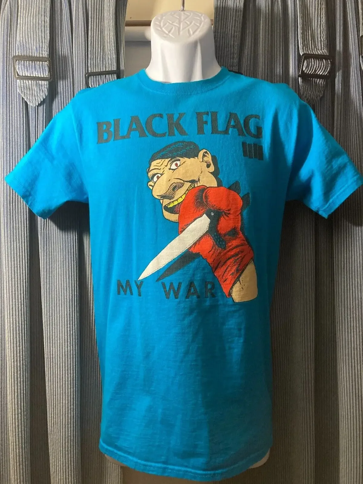 تي شيرت Black Flag My War الأصلي الكلاسيكي Pettibon Dead Kennedys Circle Jerks