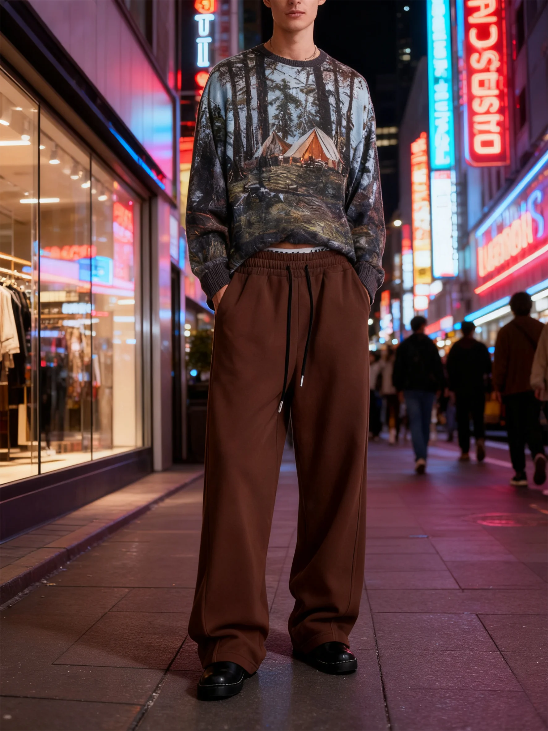 2026 New Men'S Lightweight Casual Straight-Leg Pants Breathable Spring/Fall Work Trousers Comfortable Fabric Casual Work Pants