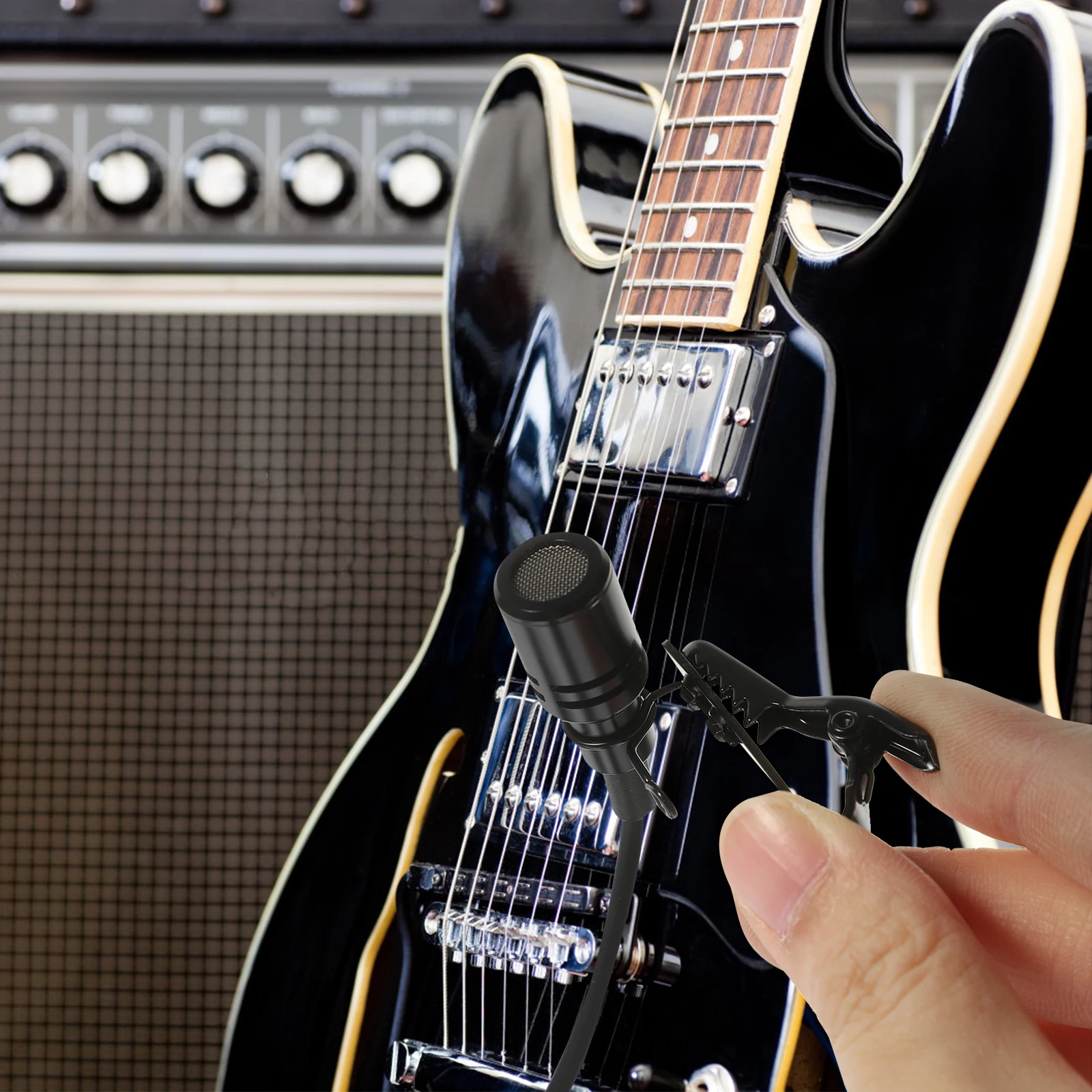 

Wired Microphone Lavalier Instrument Metal Gaming Performance Loudspeaker Saxophone Erhu Sound Quality Durable Practical