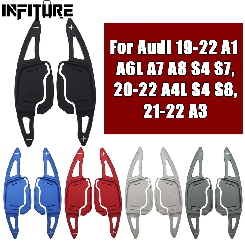 

Steering Wheel Paddle Shifter Extension For Audi A3 A4 S4 B9 A5 A6 C8 A7 2020 2021 2022 2023 Aluminum Interior Accessories