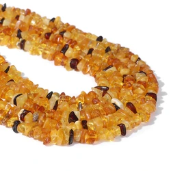 High Quality Irregular Ambers Stone Bead Natural Beeswax Healing Beads Energy Reiki Yellow Gravel Beads for Jewelry Making DIY