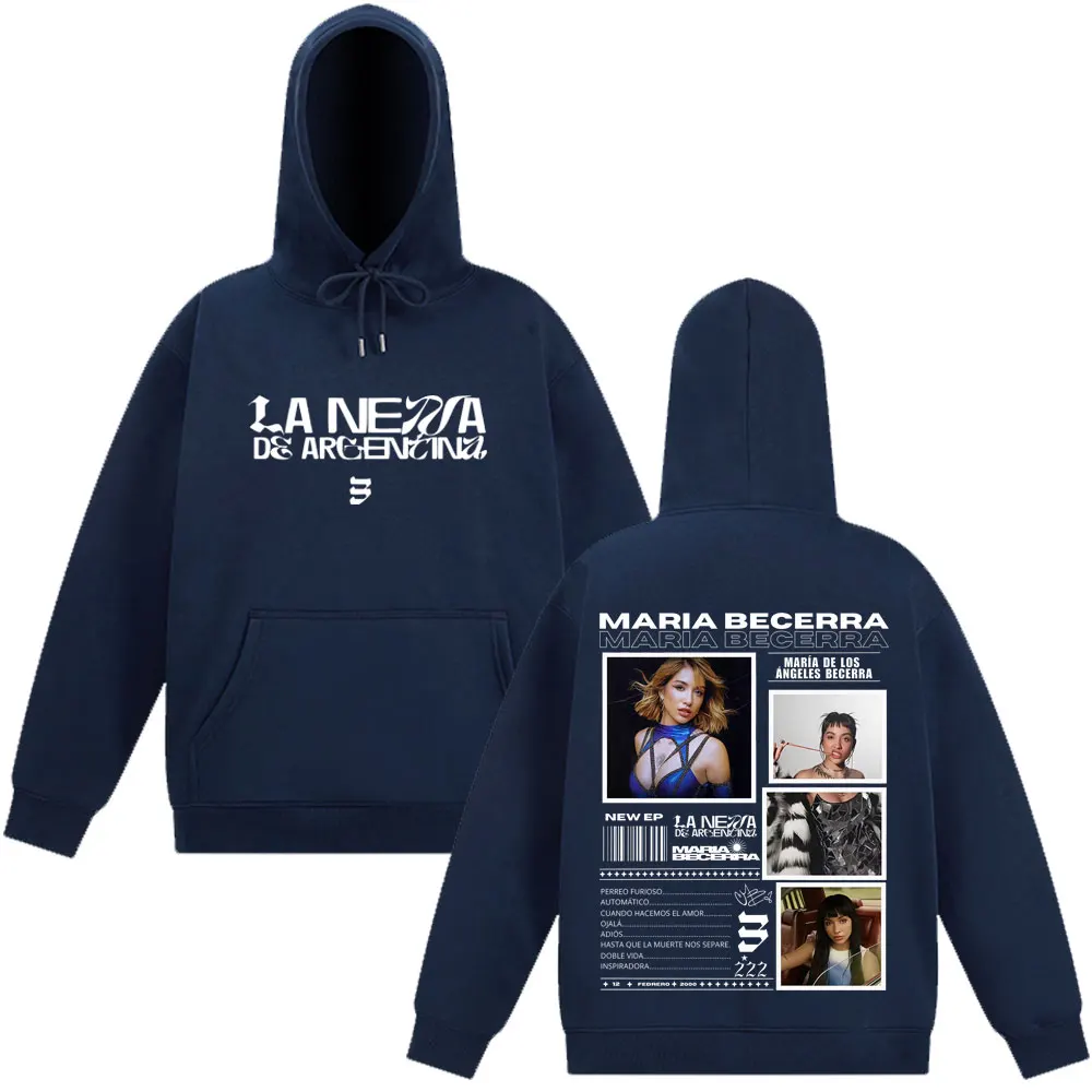 Singer Maria Becerra La Nena Album 2025 Tour Print Hoodie Men Women Fashion Clothing Pullover Winter Loose Fan Gift Sweatshirt #5