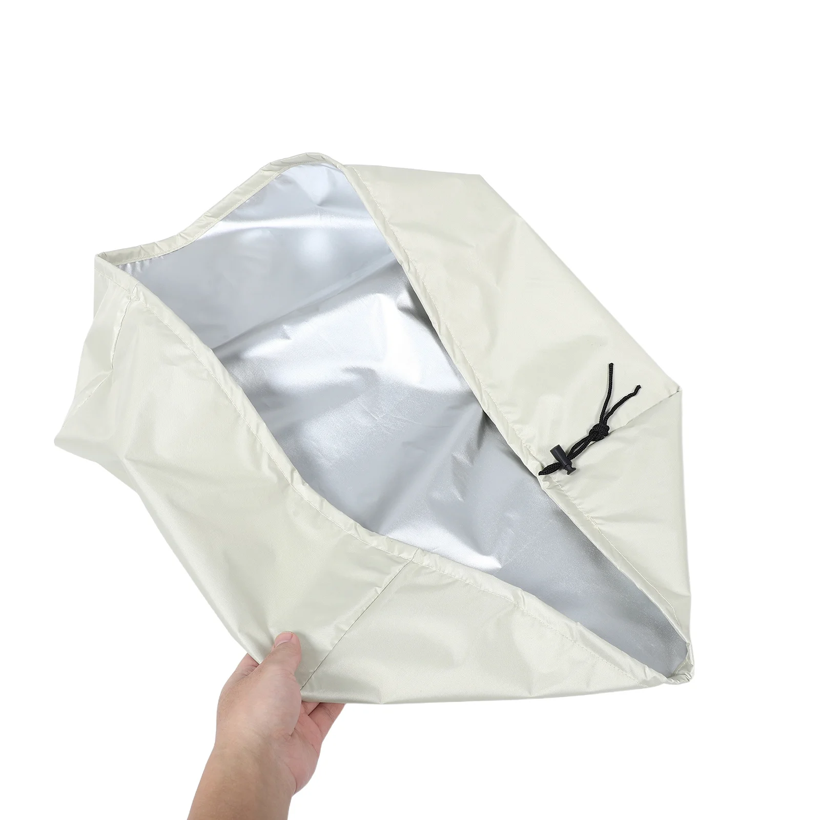 

Turntable Dust Cover 18x14x6.75inches Beige Oxford Cloth Waterproof Vintage Record Player Protector for Stereo Vinyl Phonograph