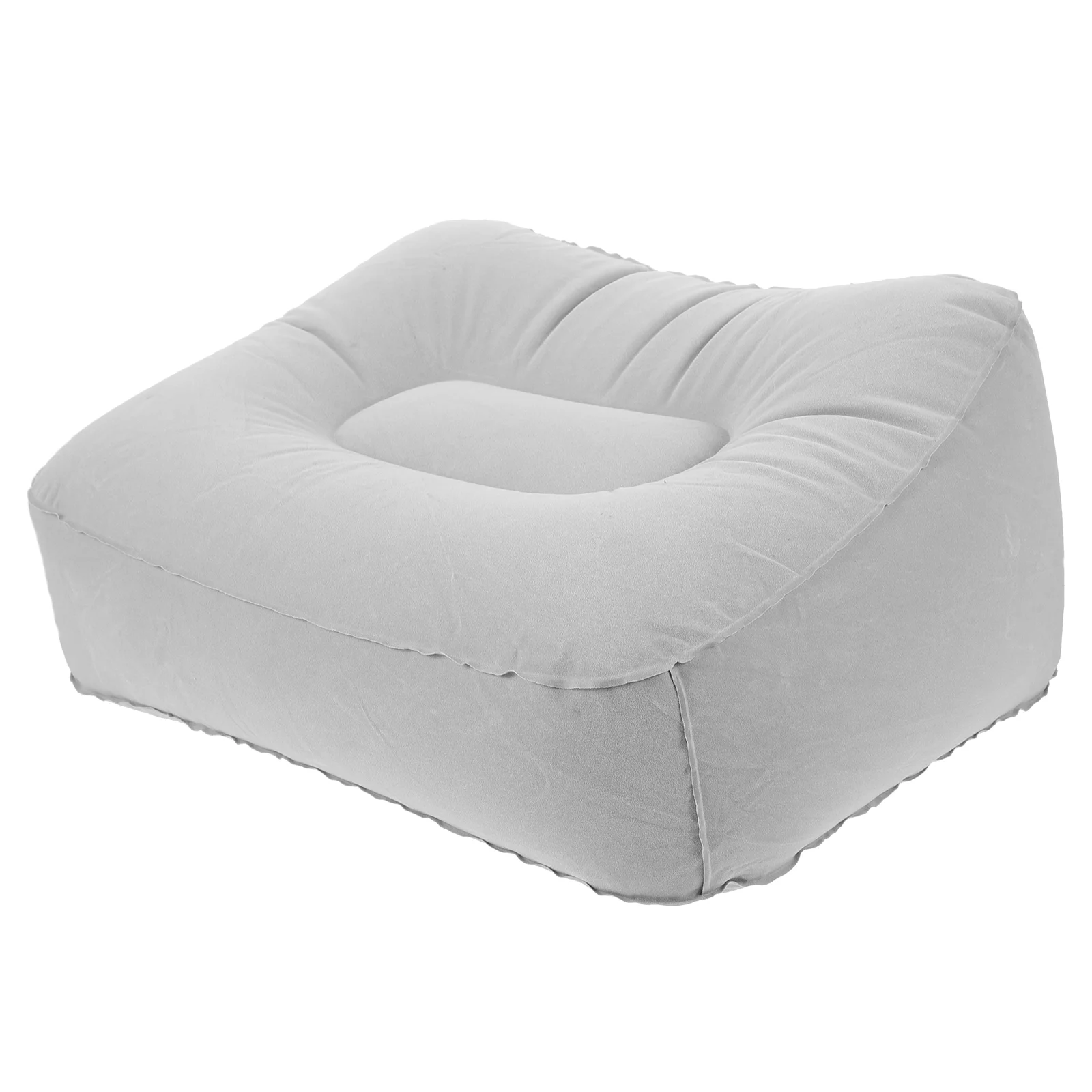 2 Pcs Inflatable Foot Rest Pad Stool Outdoor Footstool Pillow Footrest Cushion Office Throw Pillows for Couch