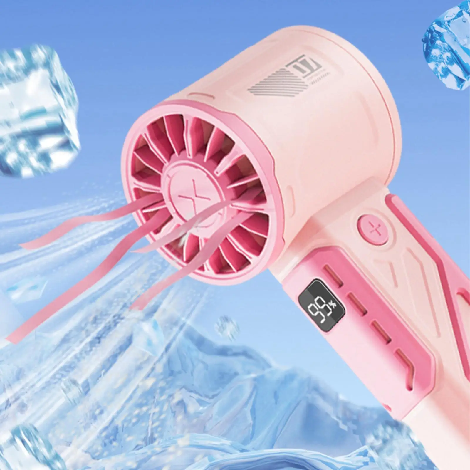 Карманный ручной вентилятор с плавной регулировкой скорости для кемпинга и путешествий