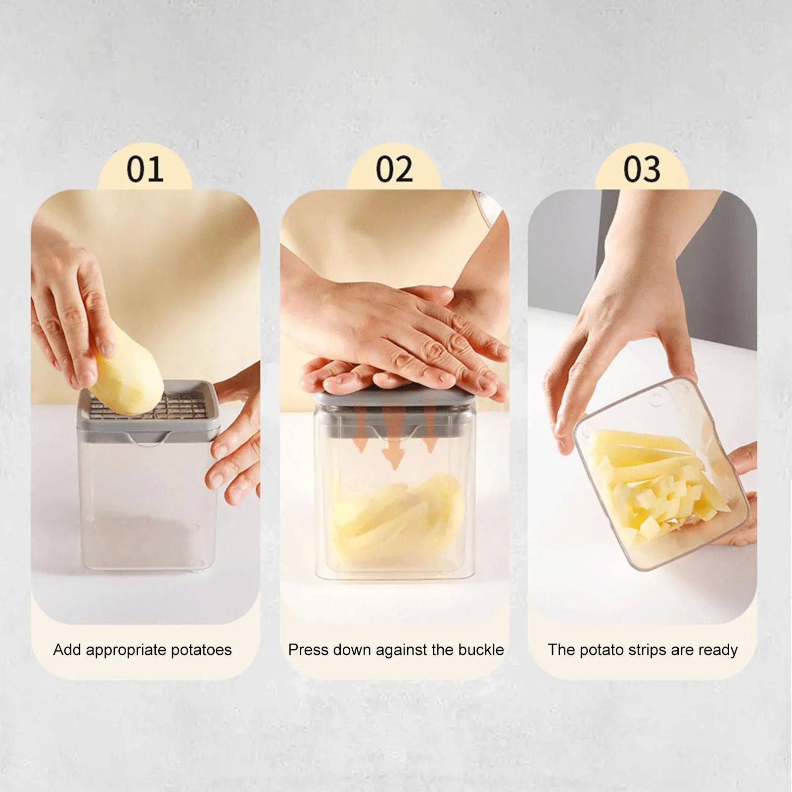 

Vegetable Slicer 4-in-1 Manual Multifunctional Kitchen Utensils Chopper Vegetable Cutter For Ginger Onion Carrot Tomato Salad