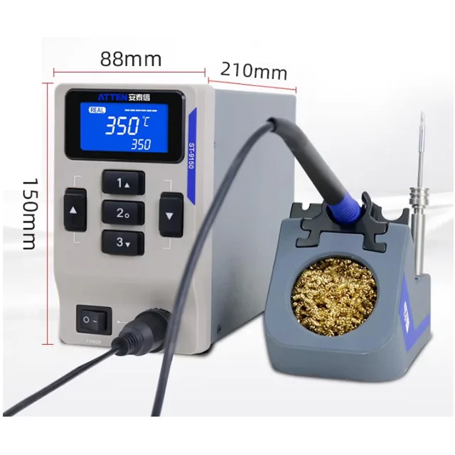 ATTEN Electric Welding Station ST-9150-Y9130, Constant Temperature Adjustable, High Power 150W, Lead-free Maintenance Station 4