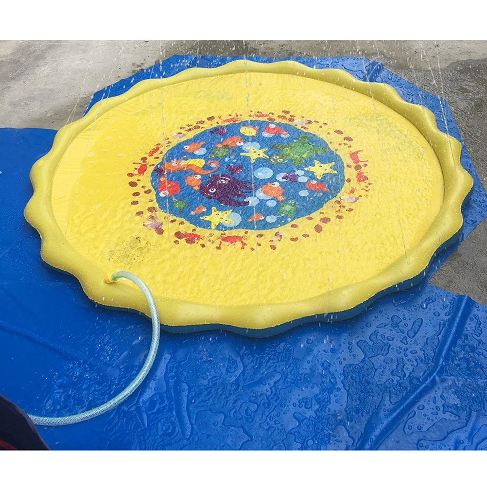 Aspersor de 170 Cm para almohadilla de pulverización, estera de juego inflable, estera inflable para niños, aspersores, juguetes al aire libre para niños, diversión en la piscina de verano