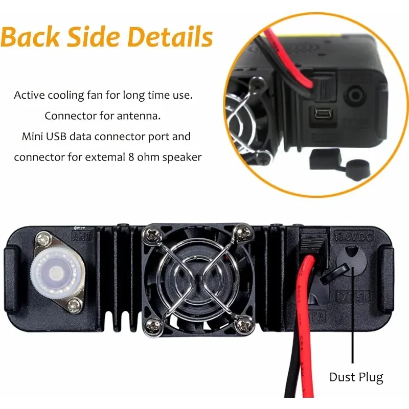 TYT TH-9800D Czterozakresowy mobilny nadajnik-odbiornik 50 W, 10M/6M/2M/70CM, dwuzakresowy radiotelefon A+B