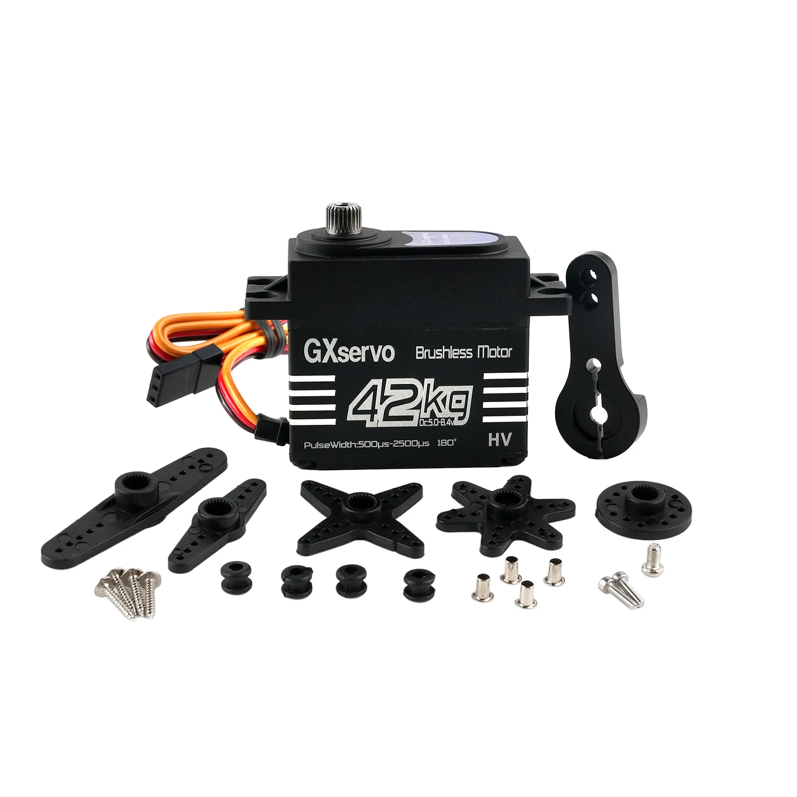 Servo digitale 42Kg Motore brushless con ingranaggi metallici Servos controllabili con angolo di 180/270 gradi per RC Robot Car Boy Giocattoli RC fai da te # T3