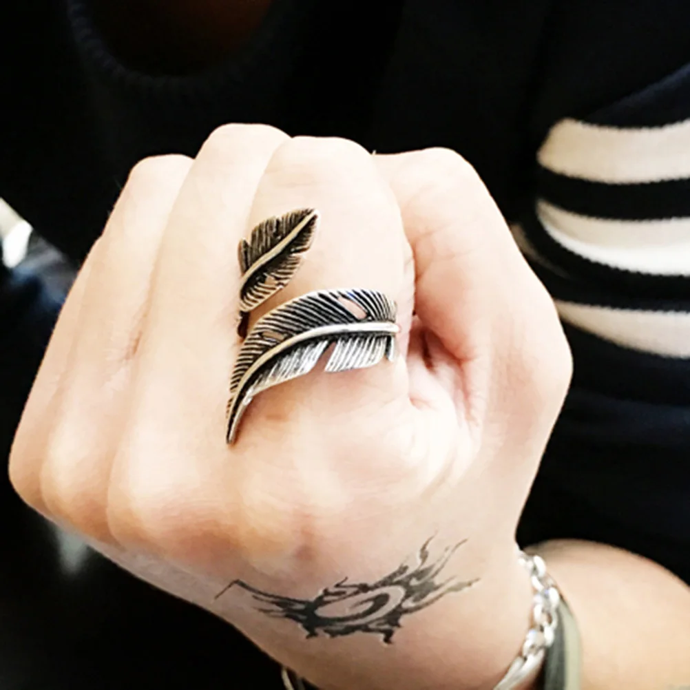 

Vintage Ring Stainless Steel Men'S Fashion Finger Ring Unique Chic Jewelry Gift For Boyfriends Husband Friends Size