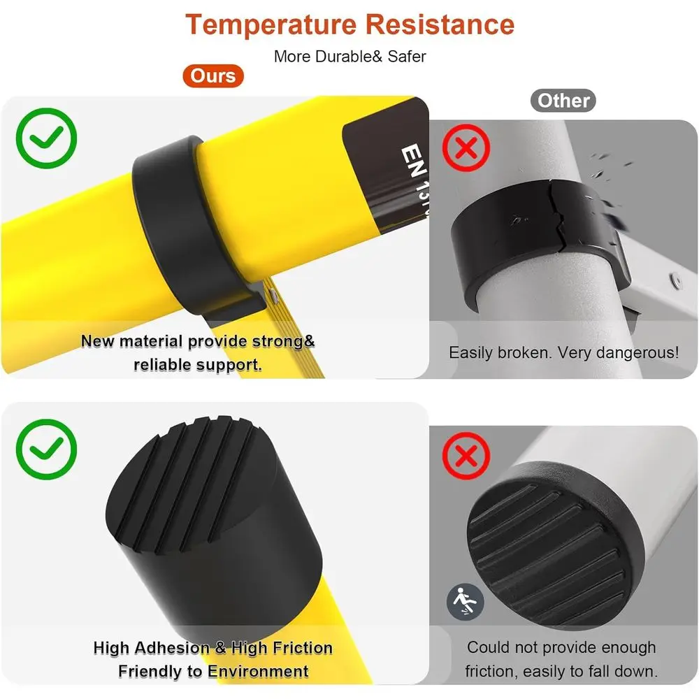 12.5t Extension Ladder, Lightweight 330lbs Capacity, Multi-Position for RV and Outdoor Work