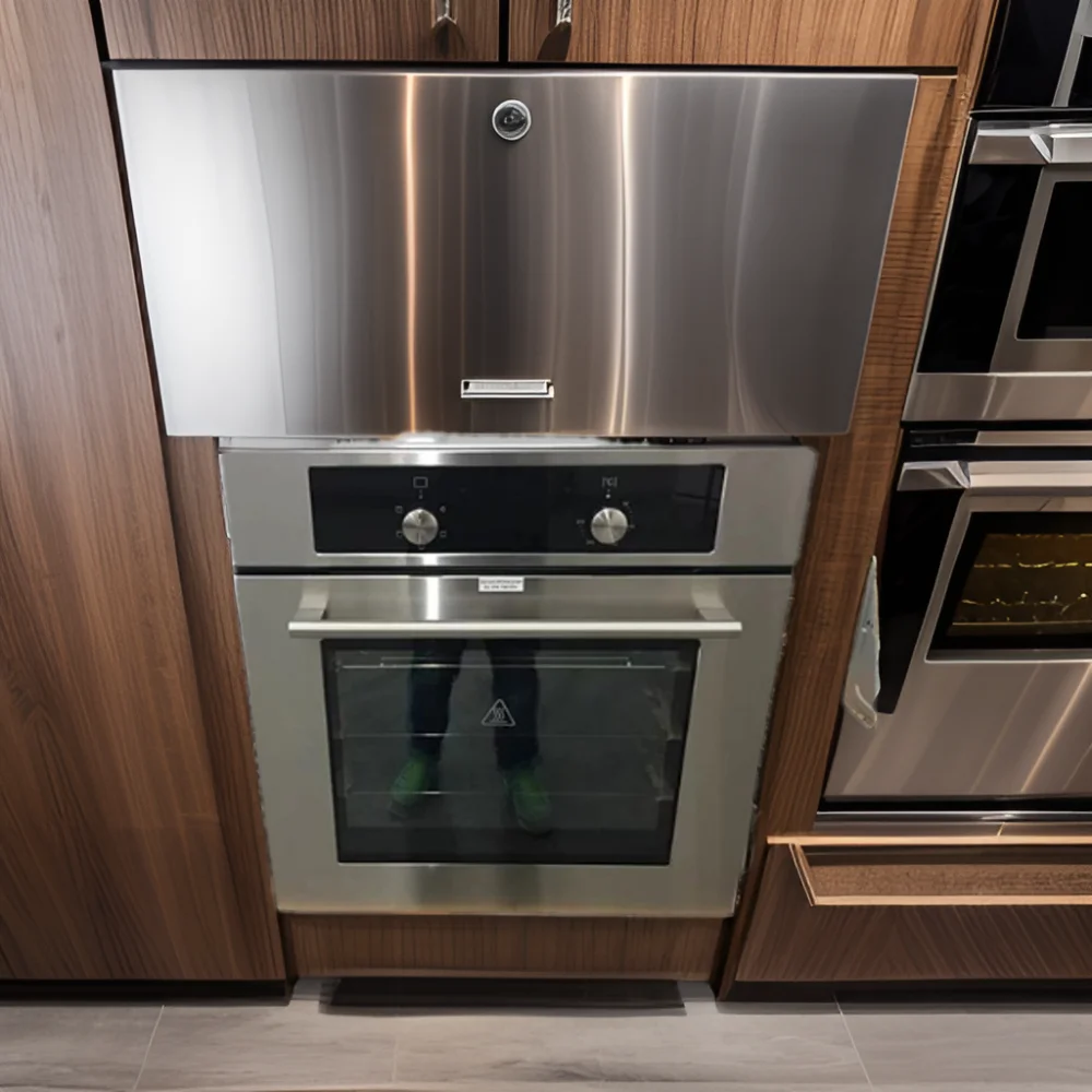 60L Built-in Electric Convection Oven Sensor/ถาดอบเดี่ยว OEM ย่าง X 1 แก๊สเตา 4 Burner Hornos ไฟฟ้า 2200