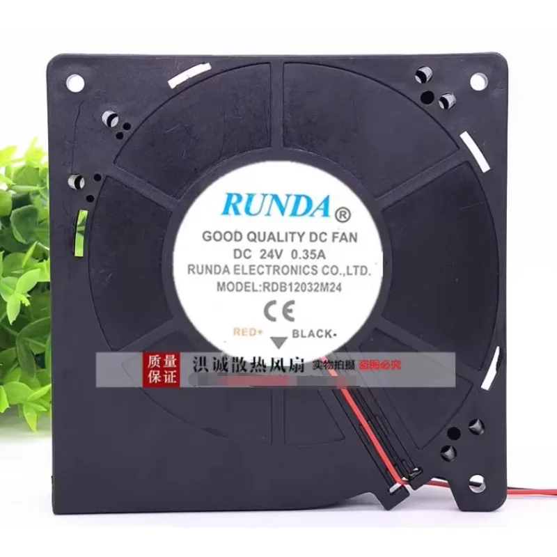 RUNDA RDB12032M24 DC 24V 0.35A 120x120x32mm 2-Wire Server Cooling Fan