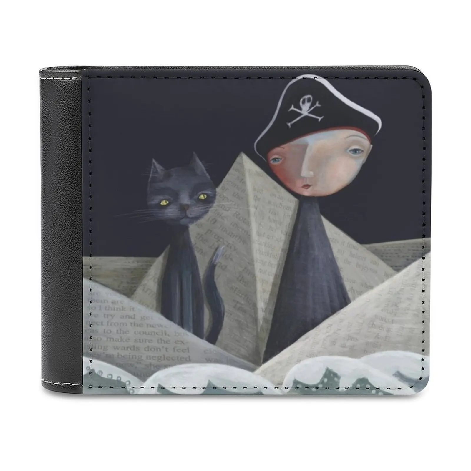 늑대의 약속 땅 남성용 지갑 레저 여행 경량 휴대용 지갑 짧은 스타일 남성용 지갑 동물 일러스트 귀여운