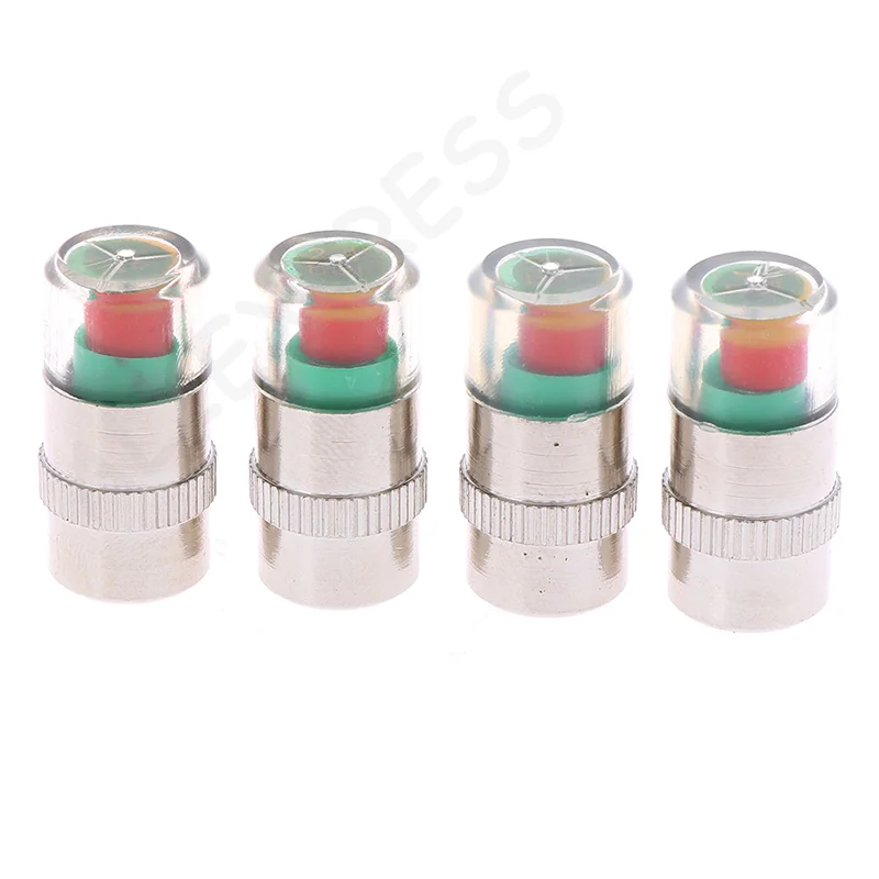 [G]4 X Car Tyre Tire Pressure Gauge Indicator Alert Tpms Monitoring Valve Cap Sensor