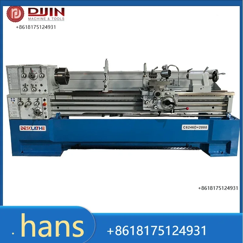 Big bore 82mm conventional lathe machine gap bed lathe heavy bench lathe metal working machine factory directly sell