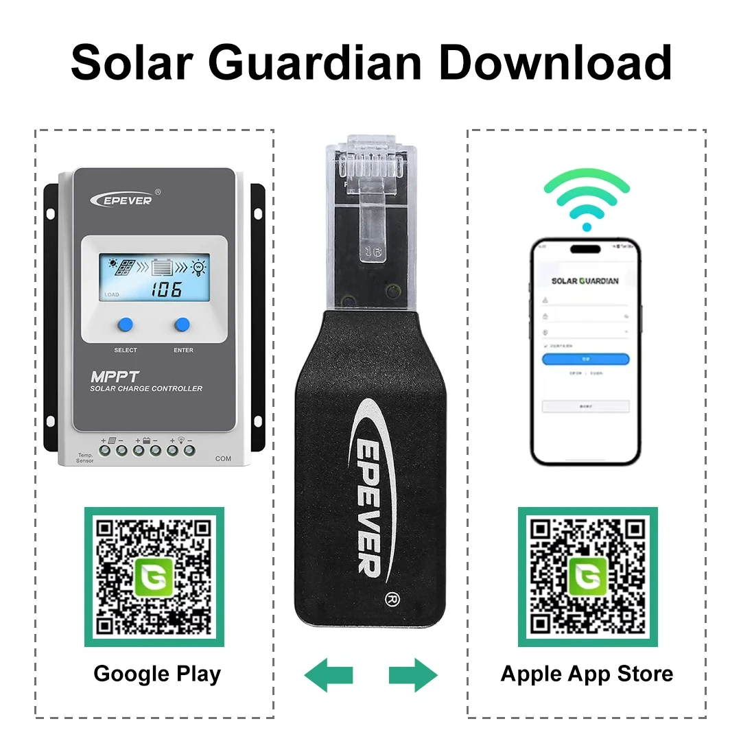 EPEVER WiFi 2,4G RJ45 D WIFI Box Serieller Adapter Für MPPT Tracer Solar Controller Kommunikation MPPT Solar Laderegler