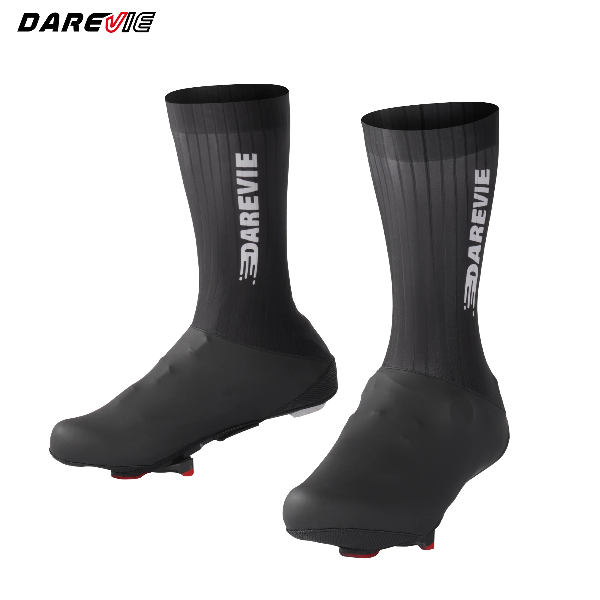 DAREVIE AERO Fahrradschuhüberzüge, UCI-Länge reduziert den Windwiderstand, wasserdicht, rutschfest, für MTB, Rennrad, Herren, Fahrradsocken