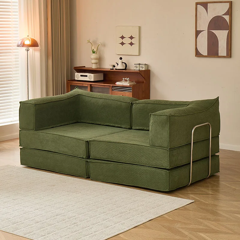 Modern Luxury Living Room Sofa Sectional Set Furniture l Shape 2 3 Seater Corduroy Compression Modular Recliner Lazy Designs