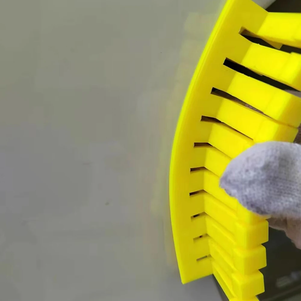 Paintless Dent Repair Right Angle Pull Tabs Yellow Plastic Dent Puller Pads For Corner Edge Dent Remova 6