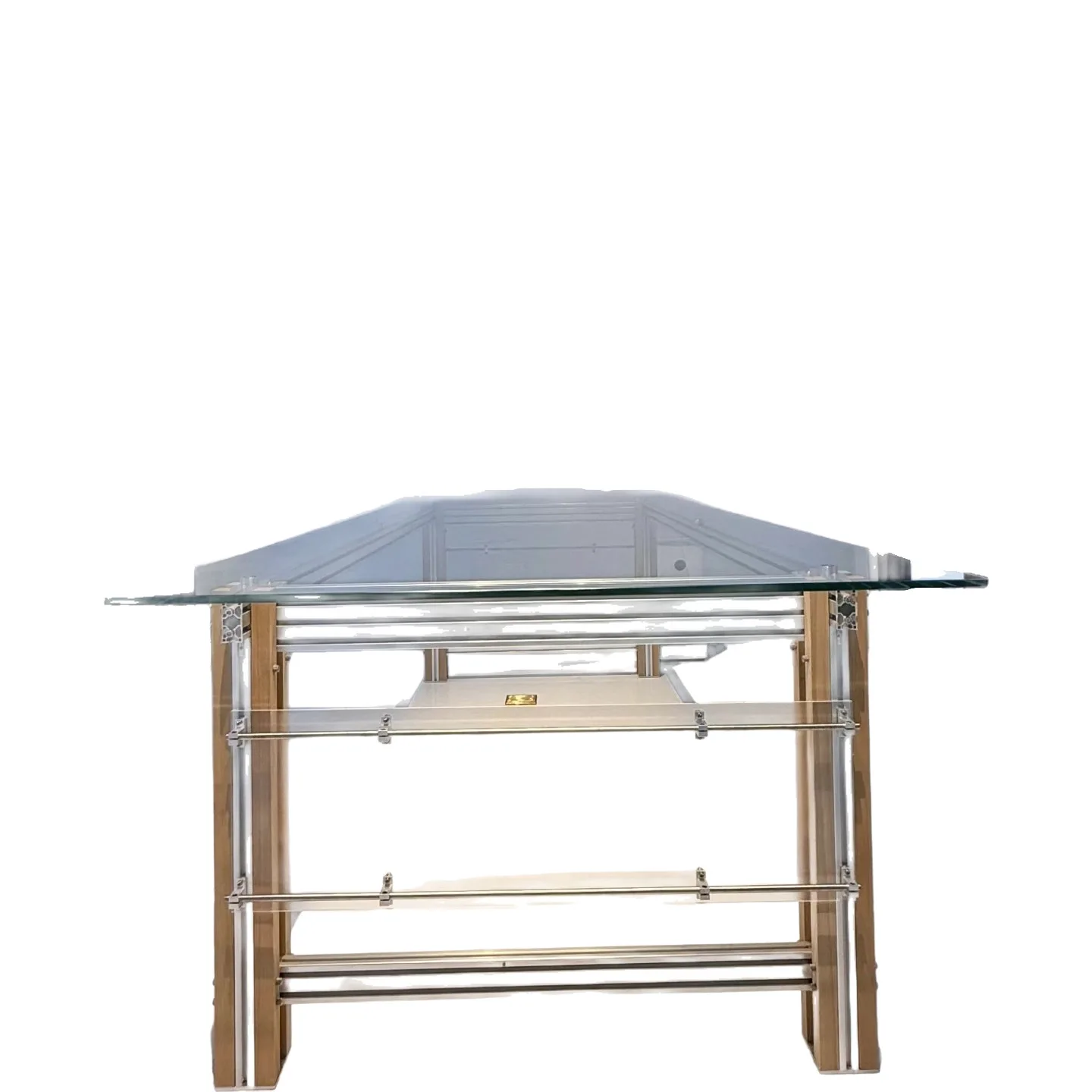 

Алюминиевый профиль, закаленное стекло, бытовой, обеденный стол, верстак.