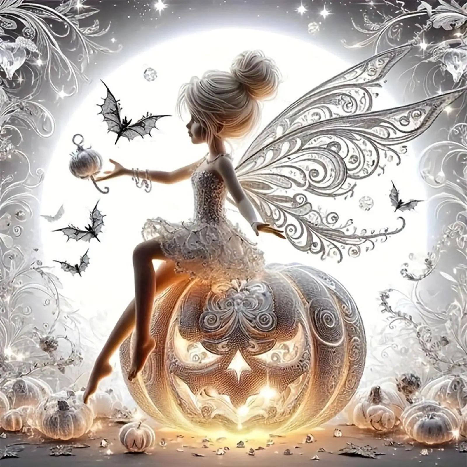 

Полная вышивка хлопчатобумажной нить 11CT с принтом Fairy Cross Stitch Kit 40x40см