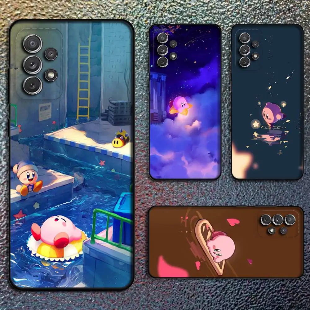 

Game K-Kirby Lovely Phone Case For Samsung S25,S24,S21,S22,S23,S30,Ultra,S20,Plus,Fe,Lite,Note,10,9,5G Black Cover