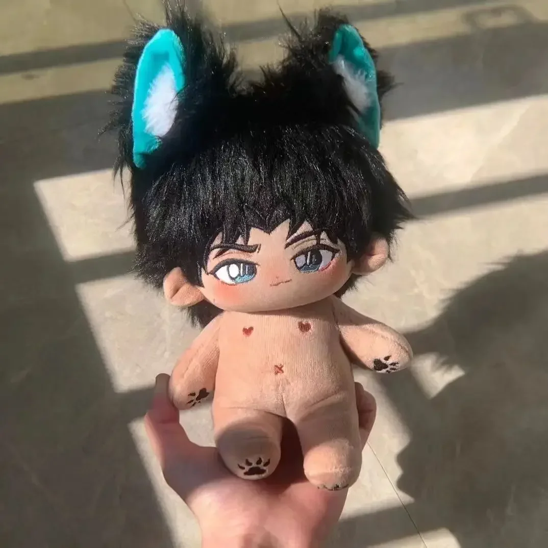 20cm Hattori Heiji vestido marioneta Anime Detective Conan vestir muñeca de algodón muñecos de peluche juguetes para niños adultos traje regalos