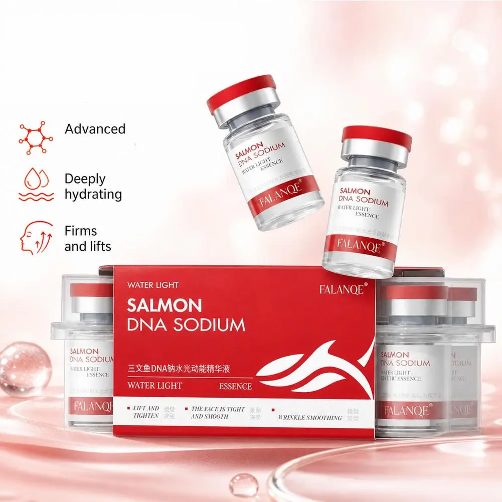 5ml*10pcs Salmon DNA Sodium Serum Ampoule Moisturizing Repairing Deep Hydration Collagen Essence Skincare Serum Skin Care 2026