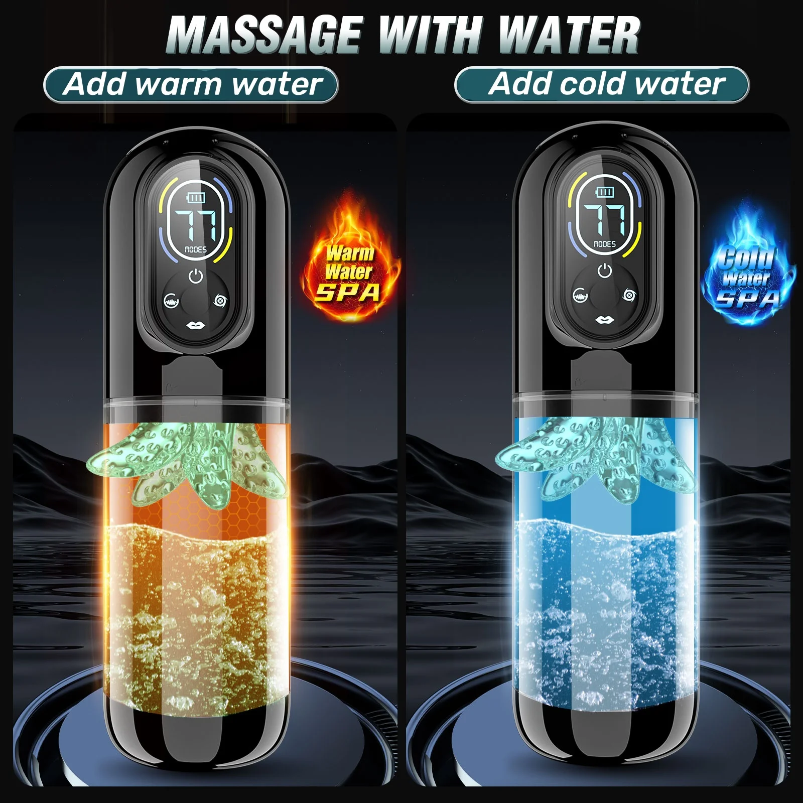 LCD Automatico Succhiare Leccare Masturbatore Maschile Pompa Del Pene Figa Tascabile Masturbazione Maschile con 14 Modalità Potenti Giocattoli Del Sesso per L'uomo