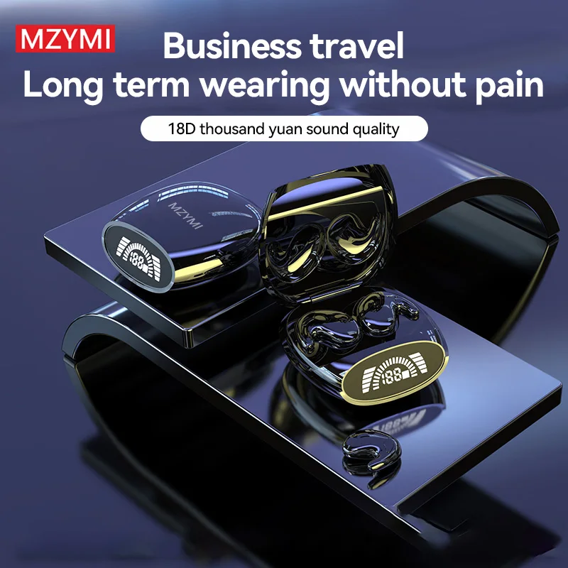 MZYMI MD528 غير مرئية النوم TWS سماعات لاسلكية بلوتوث سماعات أذن مخفية IPX7 مقاوم للماء إلغاء الضوضاء سماعة رأس رياضية
