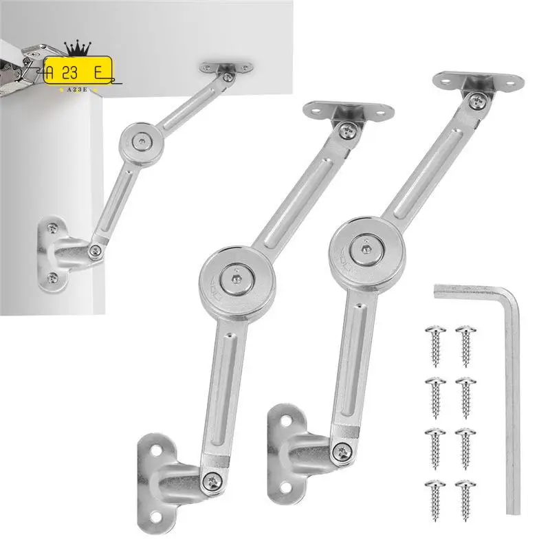 A23E-Lid Support Hinges Heavy Duty Lid Stay Hinge - 110° Open Angle,Supports Up To 50LBS For Upper Cabinets & RV Cabinets.