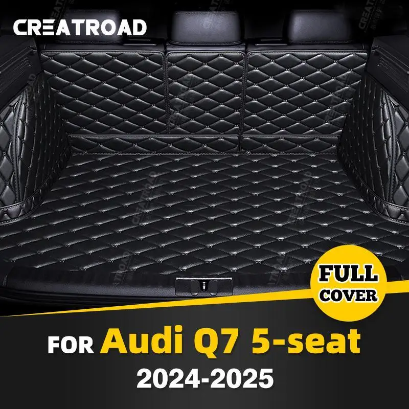 

For Audi Q7 5-seat 2024 2025 Auto Full Coverage Trunk Mat Car Anti-dirty Pad Protective Pad Cargo Liner Interior Accessories