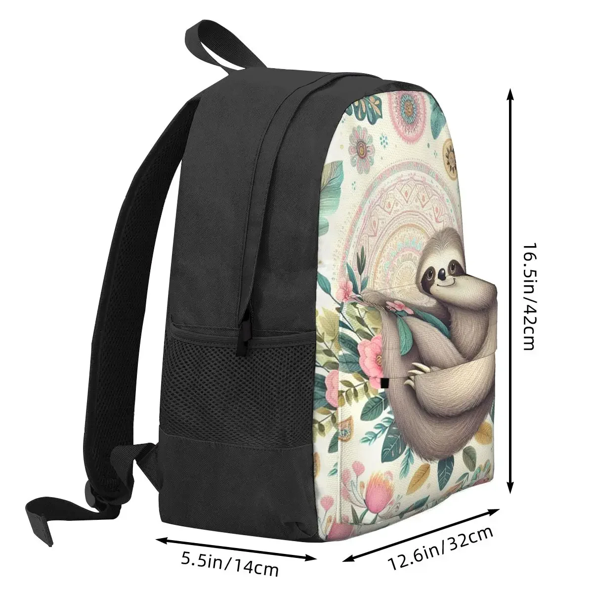 Mochila con estampado Floral para niño y niña, Bolsa Escolar con estampado de dibujos animados, bolso de hombro para ordenador portátil