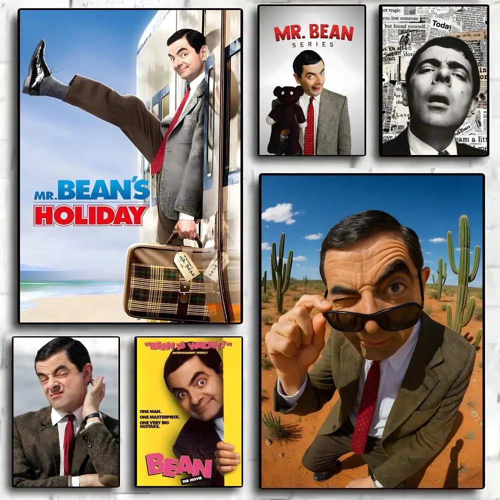 Mr.Bean TV Comedy Poster Self-adhesive Living Room Bedroom Party Bar Decor Moisture-proof Fade-resistant