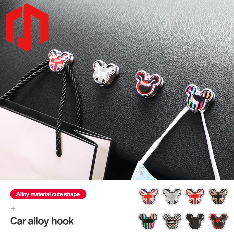 1 Piece Car Alloy Hook USB Cable Clip Car Cartoon Hook Fits Mini F54 F55 F56 F60 R50 R52 R55 R60 R61 JCW Coopers Stick Hook