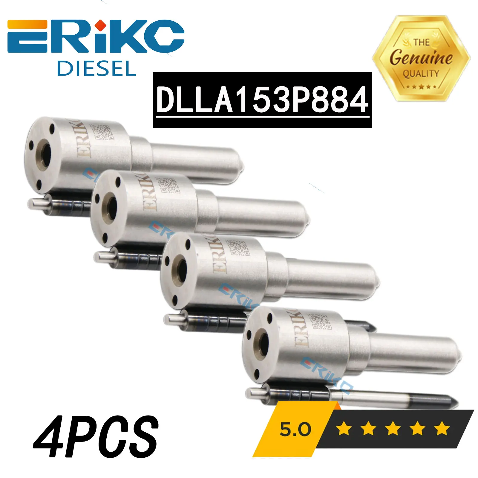 

4PC New DLLA153P884 Common Rail Injector Nozzle DLLA 153P884 Fuel Sprayer DLLA 153 P 884 for FORD 095000-5800 0950005801