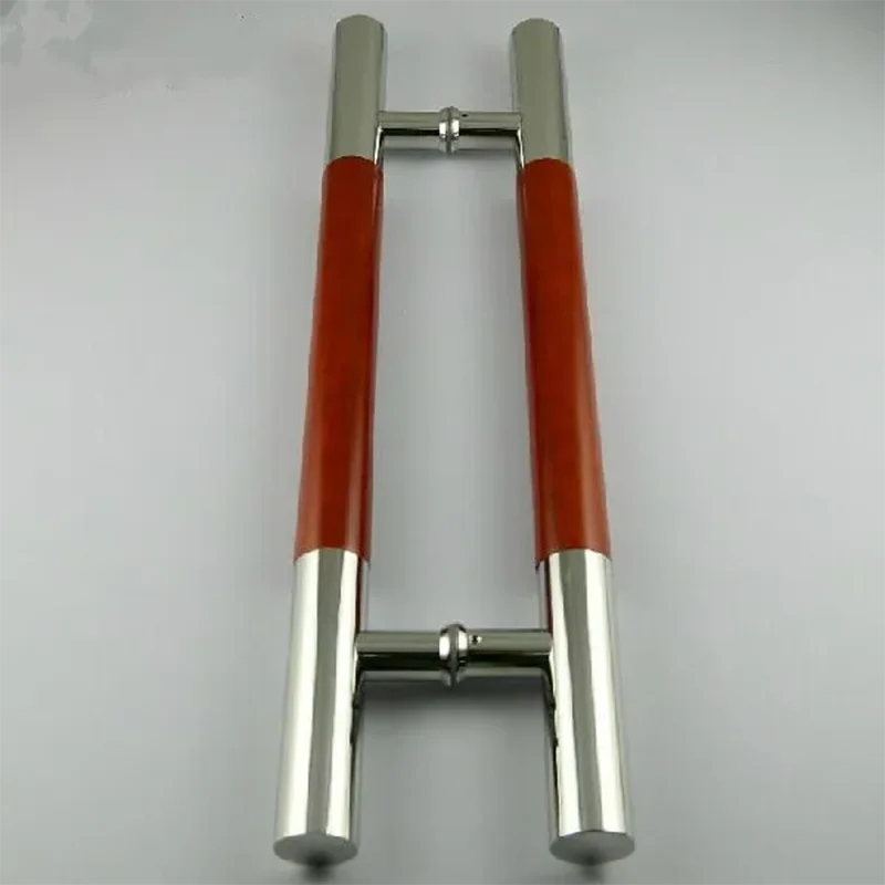 

600mm 800mm stainless steel big gate door handles Rose wood KTV office hotel wood door glass door pulls handles