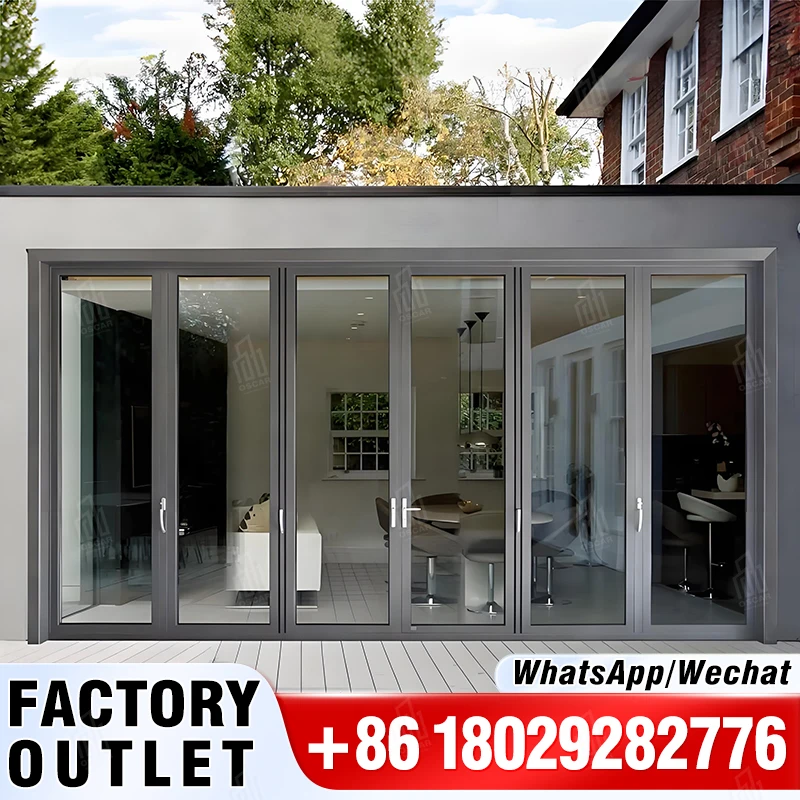 Folding Door for bedroom Top Quality Folding Door Interior Home Oscaracso Folding Doors with Hot Selling