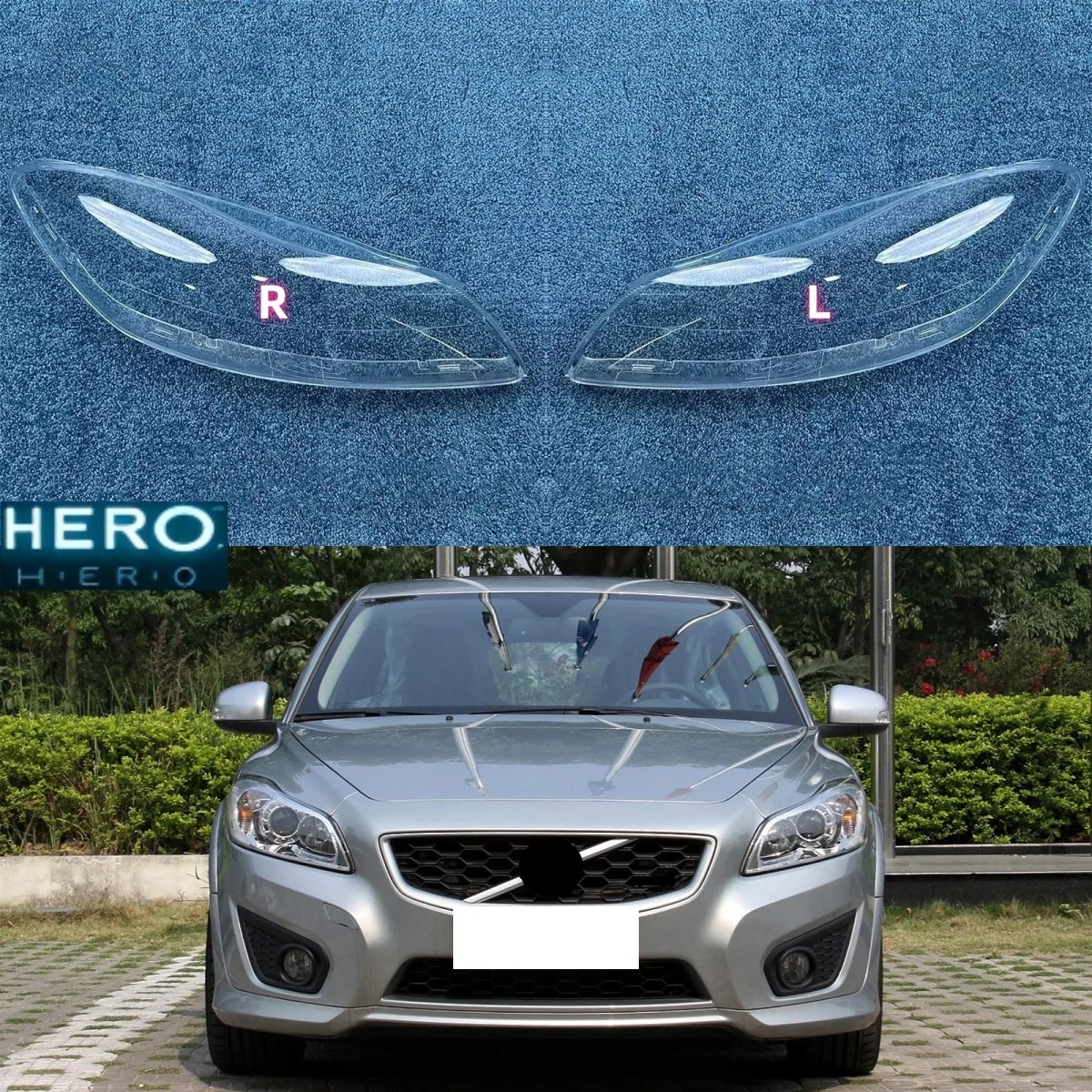 

For Volvo C30 2010 2011 2012 2013 2014 Car Accessories For Cars Headlight Lights Glass Replace The Original Lampshade